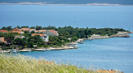 coastal landscape in dalmatia in croatia