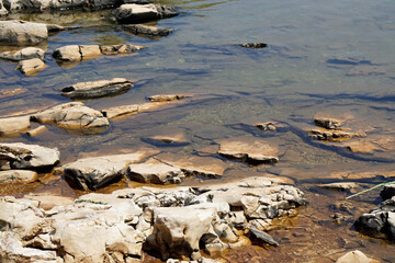 barren landscape on the kornati islands in croatia