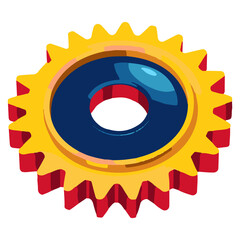 Cogwheel gear, setting symbol
