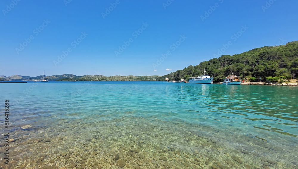 Wall mural coastal landscape in northern croatia