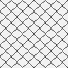 Realistic seamless metal mesh texture, vector illustration.