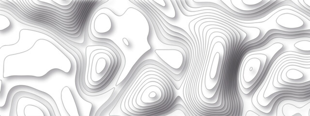 Pattern with lines and dots The stylized height of the topographic map contour in lines and contours isolated on transparent. Black and white topography contour lines map isolated on white background.