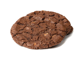 Round Chocolate Cookies, Brown Butter Biscuits, Crispy Cocoa Cake with Nuts, Round Chocolate Cookies