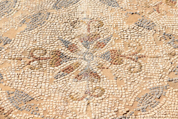 Mosaico romano da época do Império em Italica, Sevilha.  - obrazy, fototapety, plakaty