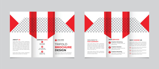 Modern Creative Corporate Professional Trifold Brochure Design Template