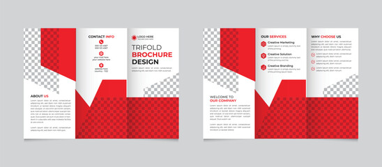 Professional Creative Corporate Modern Business Trifold Brochure Template Design