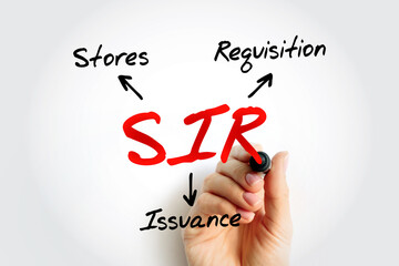 SIR - Stores Issuance Requisition acronym, business concept background