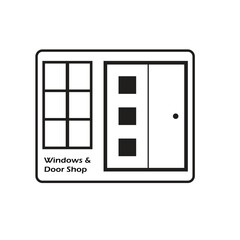 Beautiful window door Logo design for Multiple Uses