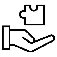 Fototapeta premium puzzle line 