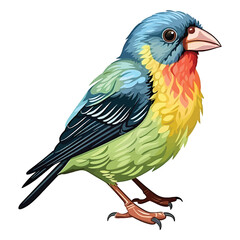 Fototapeta premium Expressive and Playful: 2D Art Depicting the Adorable Barbet