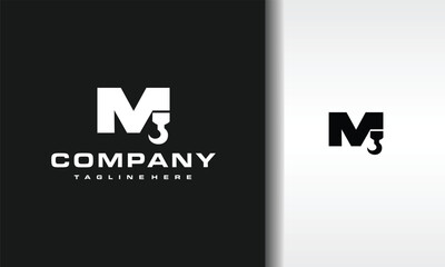 letter M hook logo