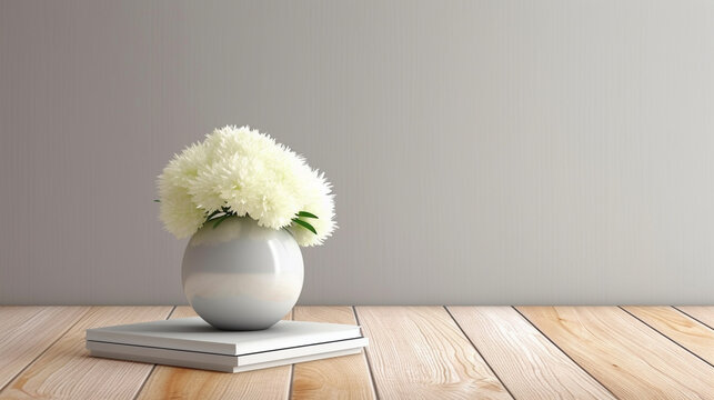 flower in a vase HD 8K wallpaper Stock Photographic Image