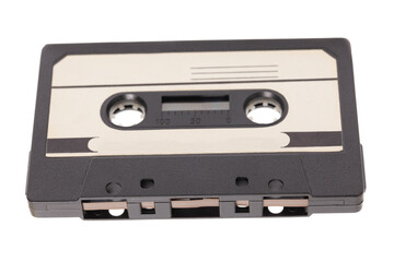 Audio cassette tape isolated on white background