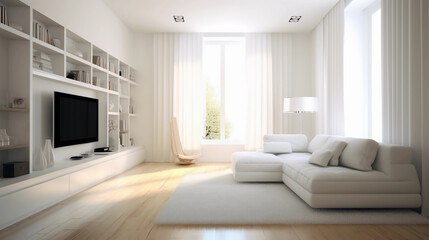 Minimalist living room interior home decoration