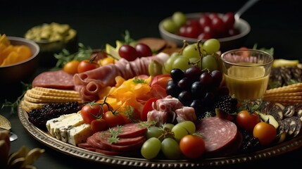 Obraz na płótnie Canvas Fresh ingredients of italian food, mediterranean diet, background, healthy food banquet