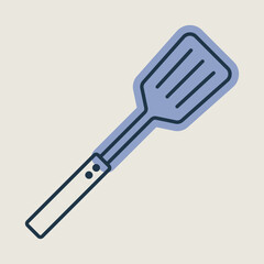 Kitchen spatula vector icon. Kitchen appliance