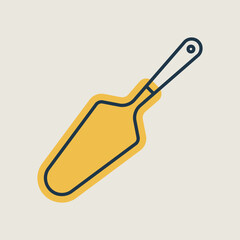 Cake and pie server utensil vector icon