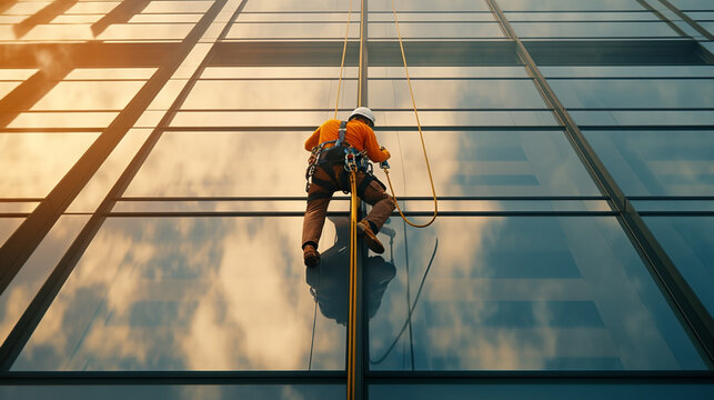 worker on a building HD 8K wallpaper Stock Photographic Image