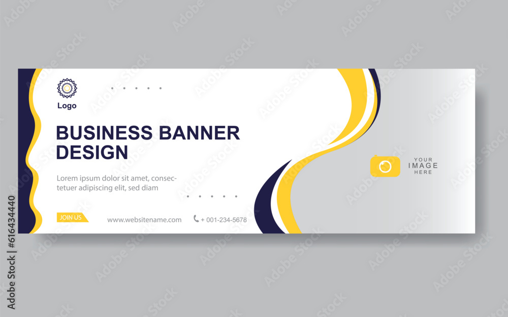 Poster vector abstract design web banner template. web design elements - header design. abstract geometric 