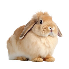 rabbit isolated on transparent background cutout