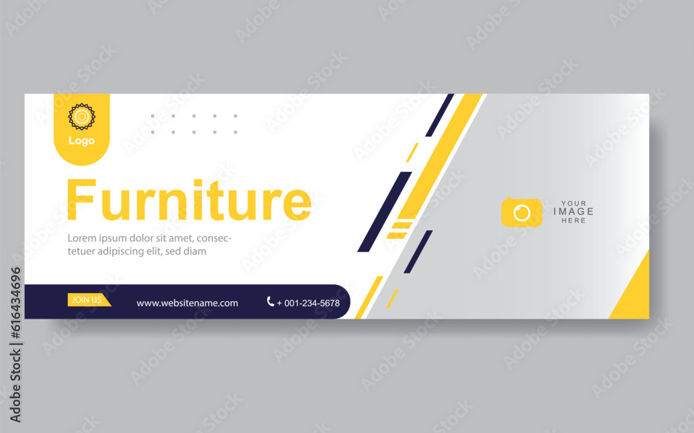 Poster vector abstract design web banner template. web design elements - header design. abstract geometric 