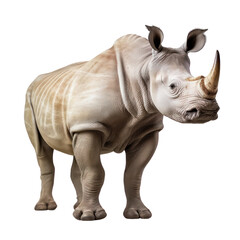 Fototapeta na wymiar rhino isolated on transparent background cutout