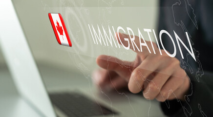 virtual screen with emigration to Canada