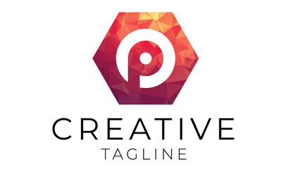 low poly P ,low poly art ,P letter logo ,creative company logo ,P company logo