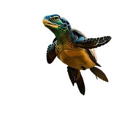 blue and yellow turtle png 