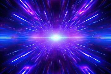 Interstellar Neon Dreamscape: An Abstract Future