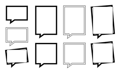 Quote in frame. Banners for quotation. Isolated text box for comment and message. Vector illustration.