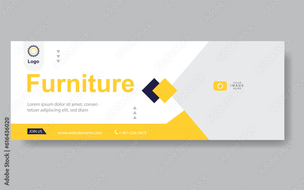 Poster vector abstract design web banner template. web design elements - header design. abstract geometric 