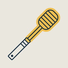 Honey dipper vector icon. Kitchen appliances