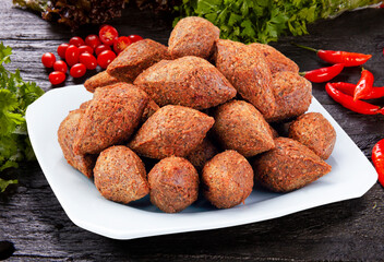 Fried kebab, traditional Arab cuisine