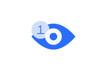 Isolated Geometric Notification illustration in flat style design. Vector illustration and icon. 