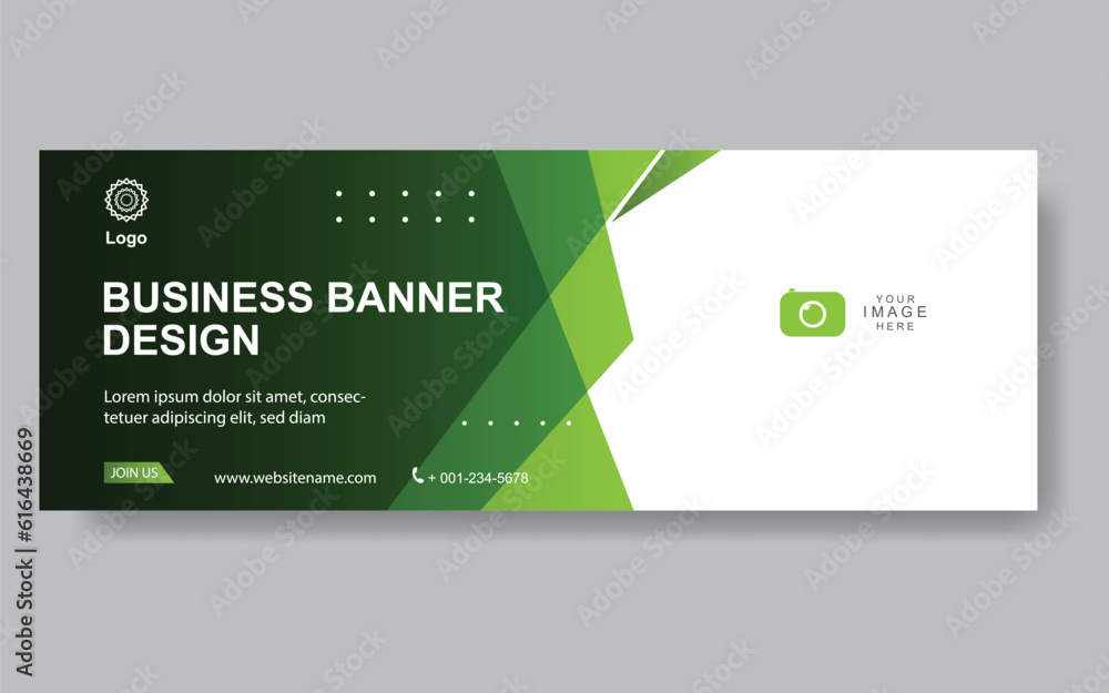 Poster vector abstract design web banner template. web design elements - header design. abstract geometric 