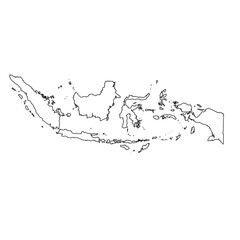 Indonesian map, peta negara indonesia country