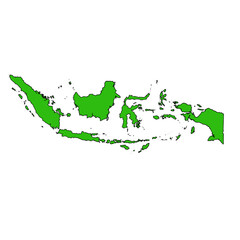 Indonesian map, peta negara indonesia country