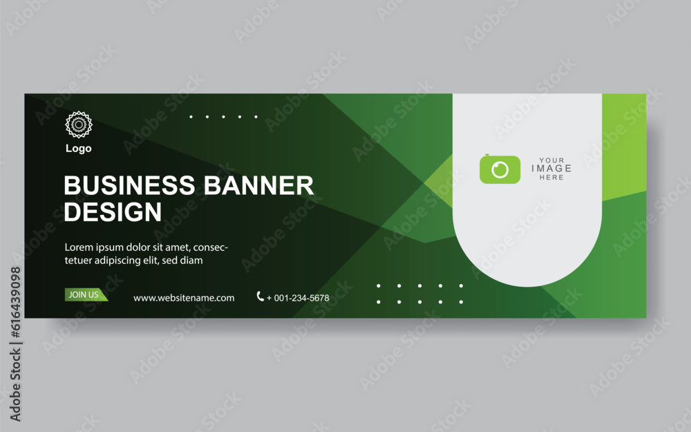 Poster vector abstract design web banner template. web design elements - header design. abstract geometric 