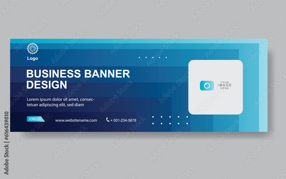 Poster vector abstract design web banner template. web design elements - header design. abstract geometric 