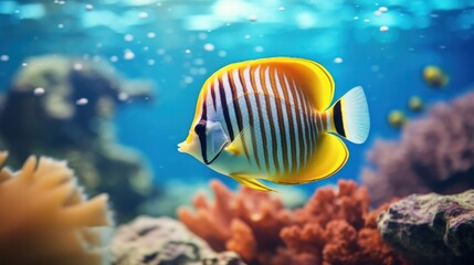 Naklejka na ściany i meble The Elegance of Coral Reef Fish 