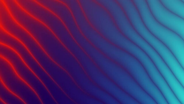abstract blue and red gradient ripples animation background.