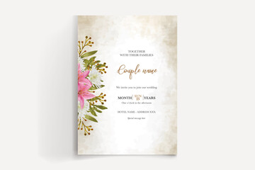 save the date wedding invitation template vector illustration