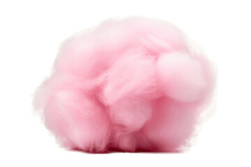 Pink Cotton Candy Isolated on a Transparent Background. AI