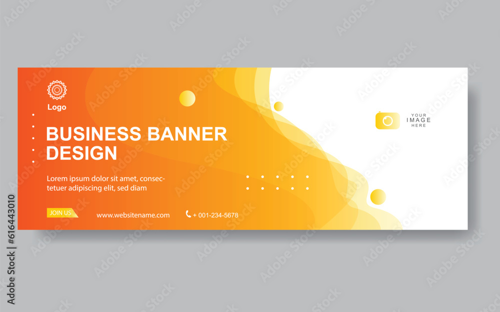 Poster vector abstract design web banner template. web design elements - header design. abstract geometric 