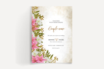 save the date wedding invitation template vector illustration