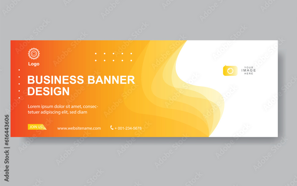 Poster vector abstract design web banner template. web design elements - header design. abstract geometric 