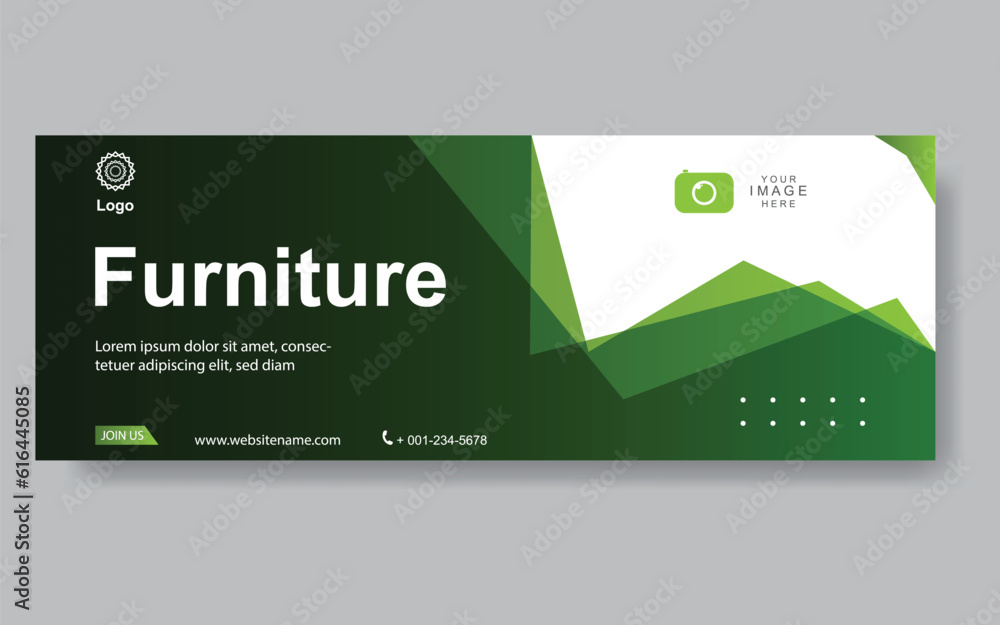 Poster vector abstract design web banner template. web design elements - header design. abstract geometric 