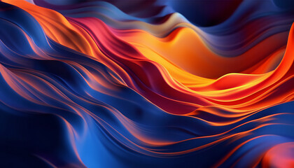 Obraz premium Design a futuristic abstract background with holographic hexagons and futuristic landscapes