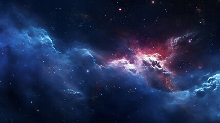Obraz premium the universe consisting of stars in a dark space